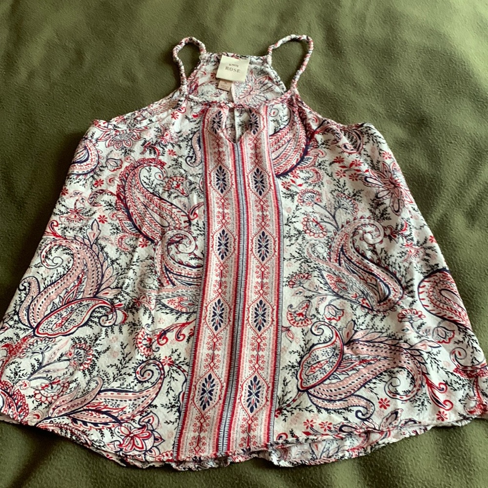 Knox Rose paisley tank top.  Size medium